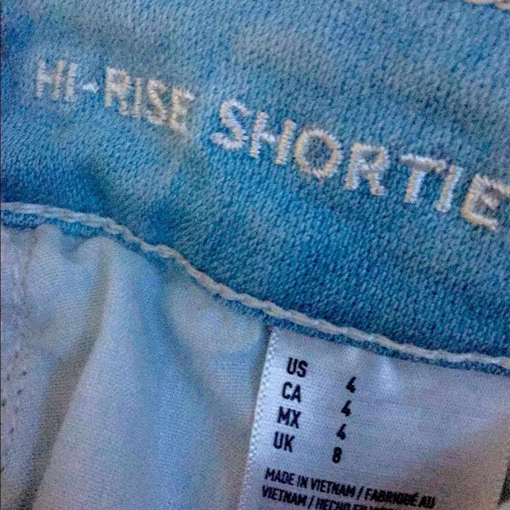 AE high rise shortie shorts